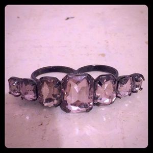 Gem 2 Finger Ring